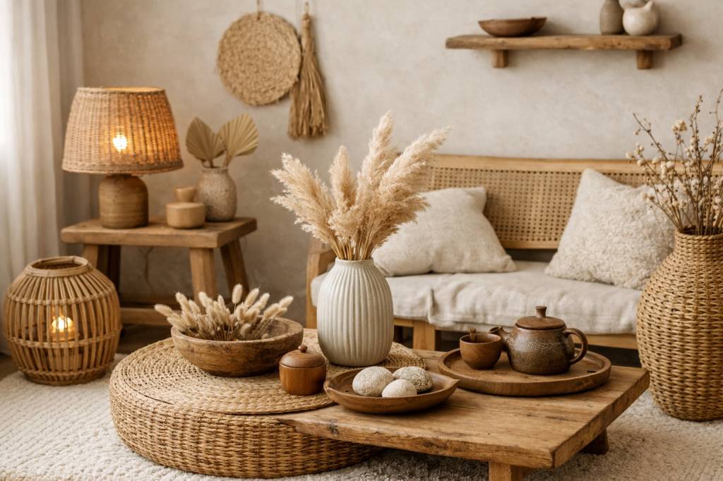 Sélection déco d’objets en bois et en matières naturelles pour un style slow et apaisant