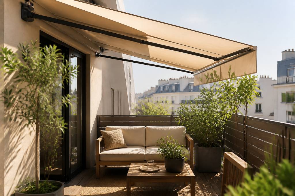 Solutions d’ombrage pour petite terrasse urbaine